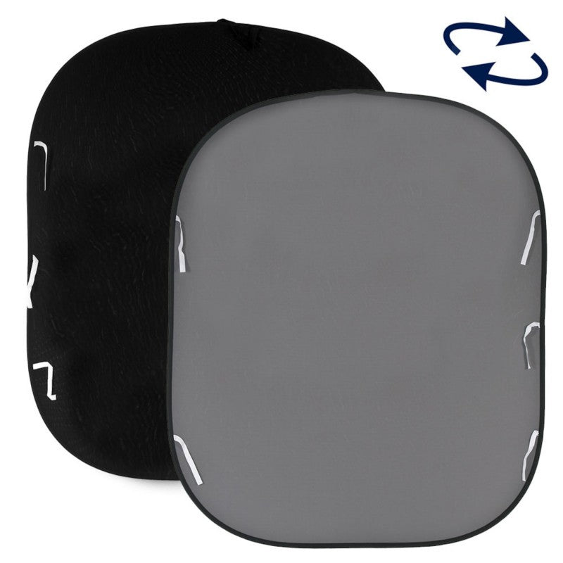 Manfrotto Pozadina 67GB BLACK/MID GREY 1,8x2,15m  - složiva pozadina na okviru