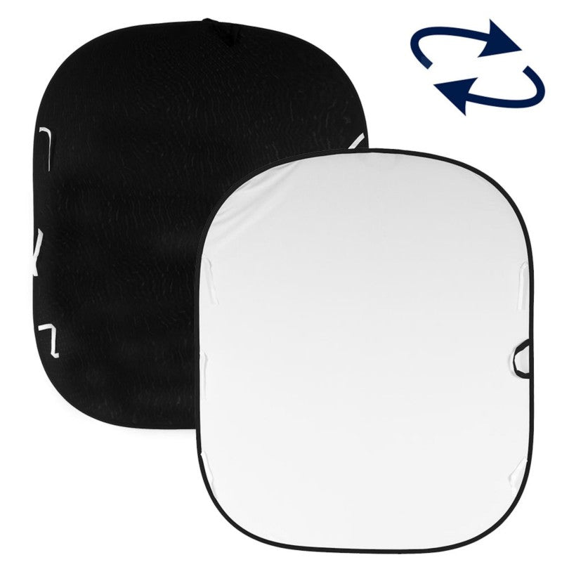 Manfrotto Pozadina 5921 BLACK/WHITE 1,8x2,15m  - složiva pozadina na okviru