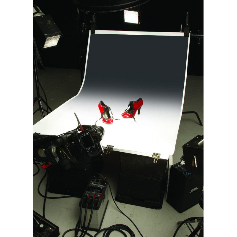 Colorama Colorgrad PVC pozadina 110x170cm White/Black