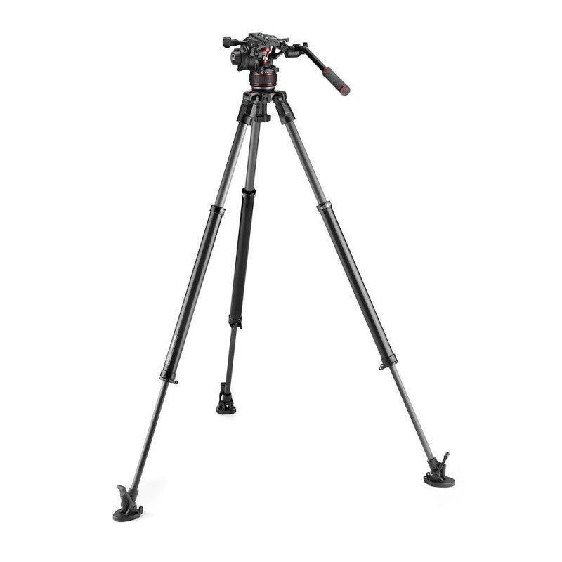 Manfrotto MVK608SNGFC Nitrotech Video stativ set (608+635 FastSingle karbon)