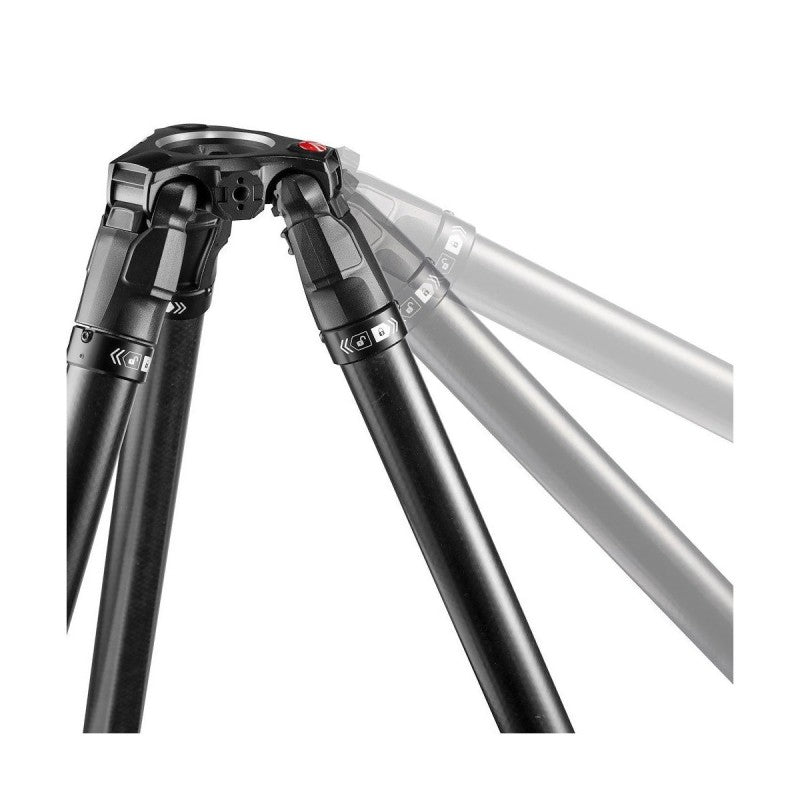 Manfrotto MVK608SNGFC Nitrotech Video stativ set (608+635 FastSingle karbon)